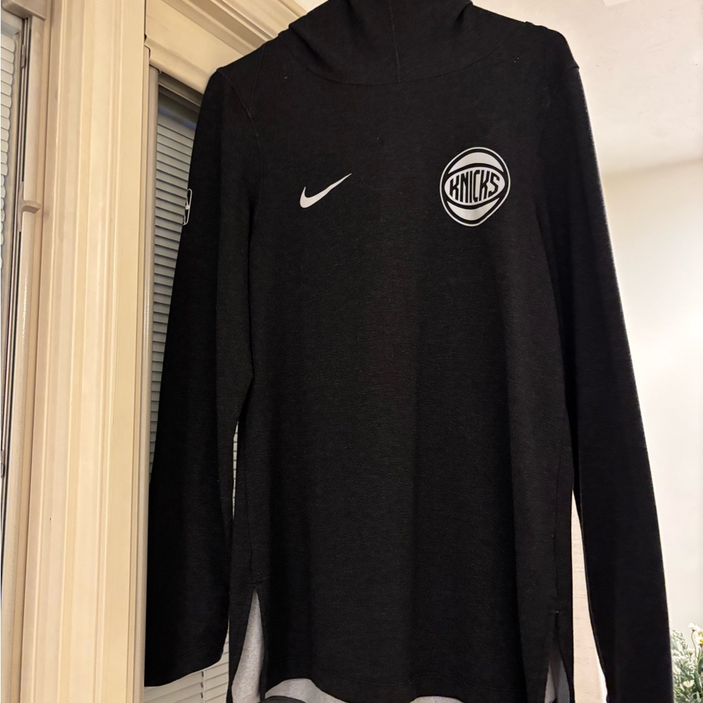 Nike Knicks black/charcoal gray light weight hoodie
